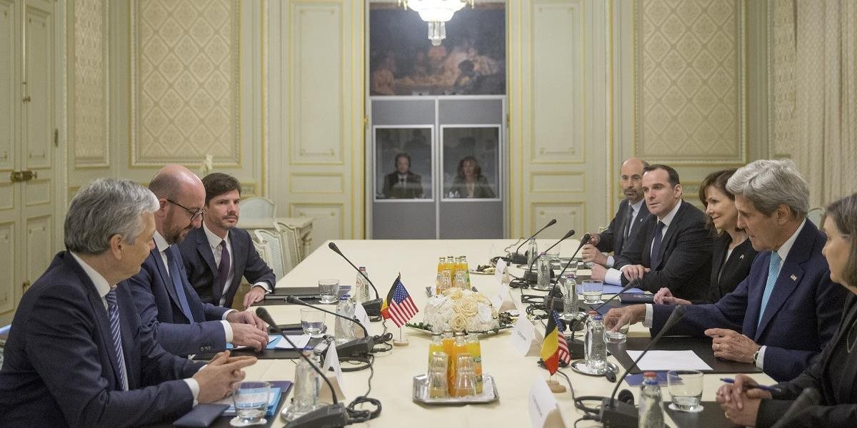 Kerry pricestoval do Bruselu na rokovania s predstaviteľmi EÚ a Belgicka