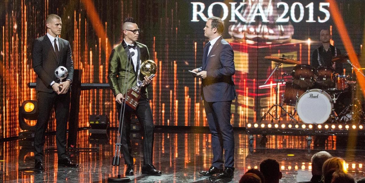 FOTO Marek Hamšík sa stal futbalistom roka, najlepší tréner opäť Kozák