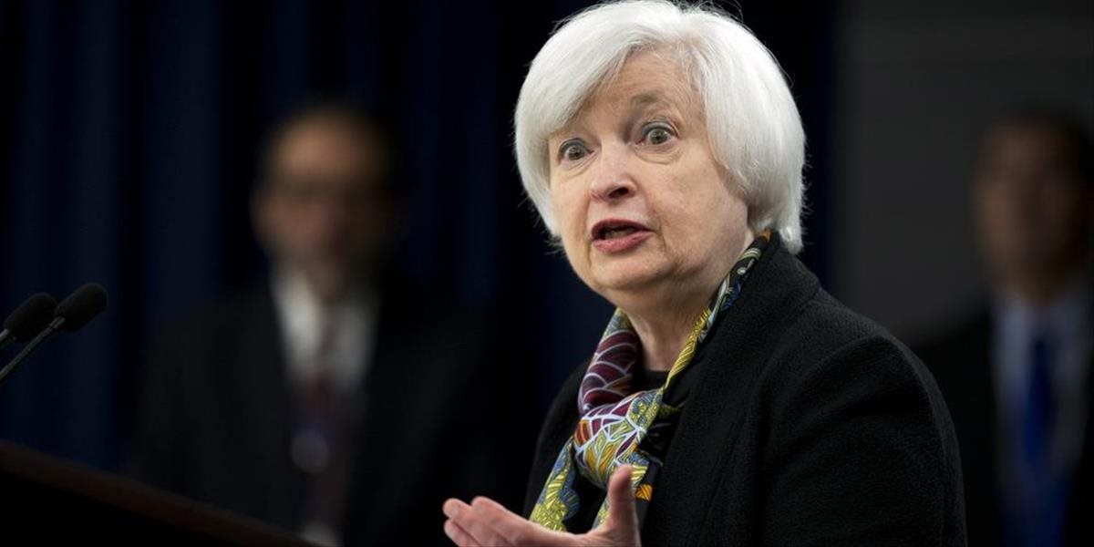 Yellenová: Fed bude zvyšovať úrokové sadzby opatrne