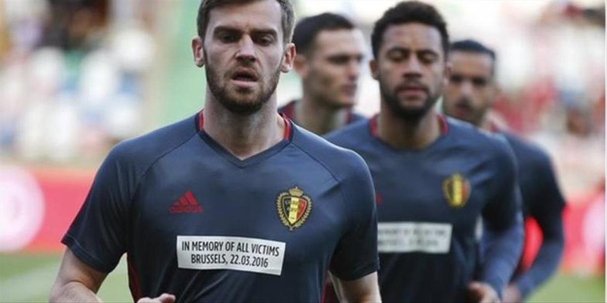 Belgická reprezentácia si uctila obete bruselských útokov