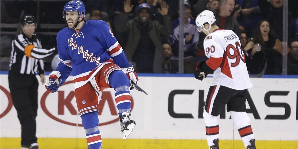 NHL: Rangers prišli o kapitána, zranil si ruku