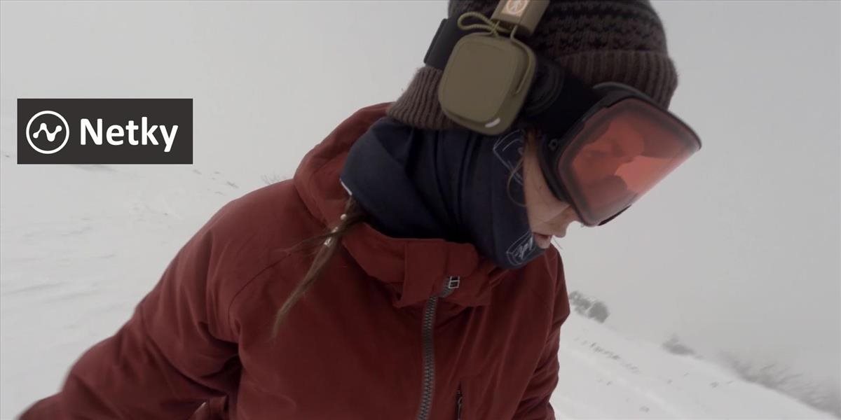 Desivé VIDEO: Snowboardistka netušila čo ju prenasleduje!