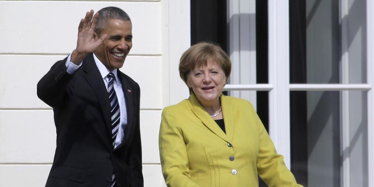 Obama rokoval s Merkelovou o obchode i svetových krízach