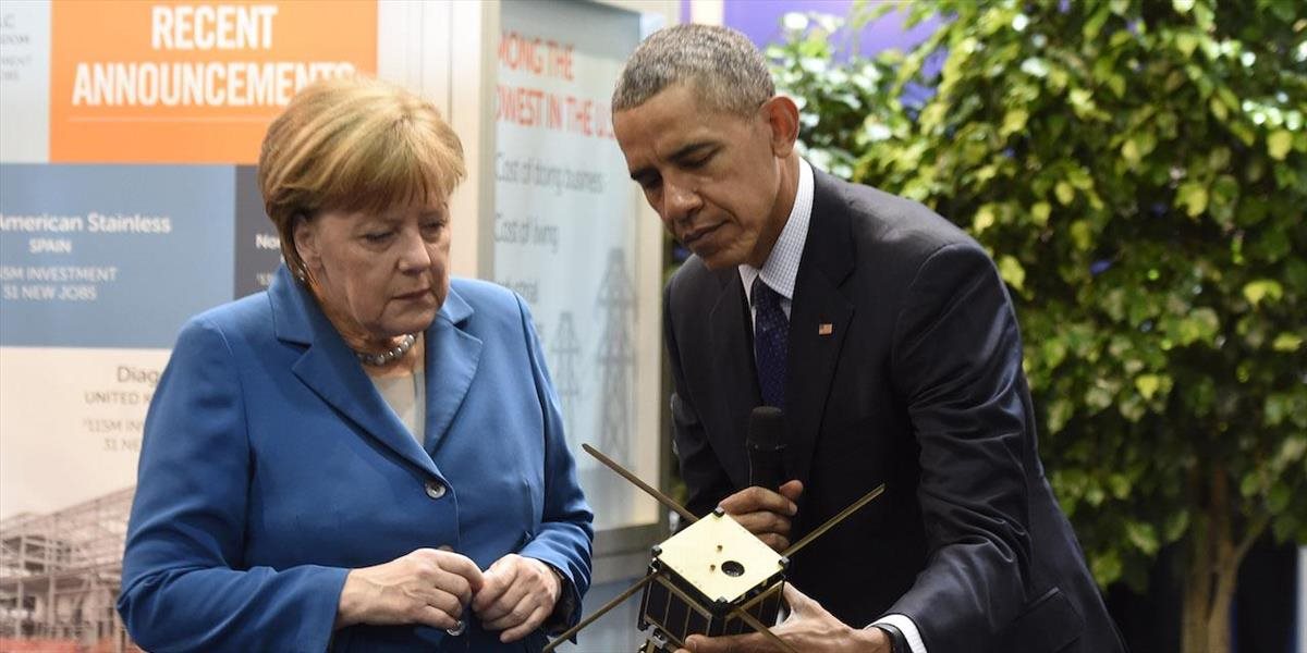 Obama dorazil na Hannoverský veľtrh, ktorý si prezrie spoločne s Merkelovou