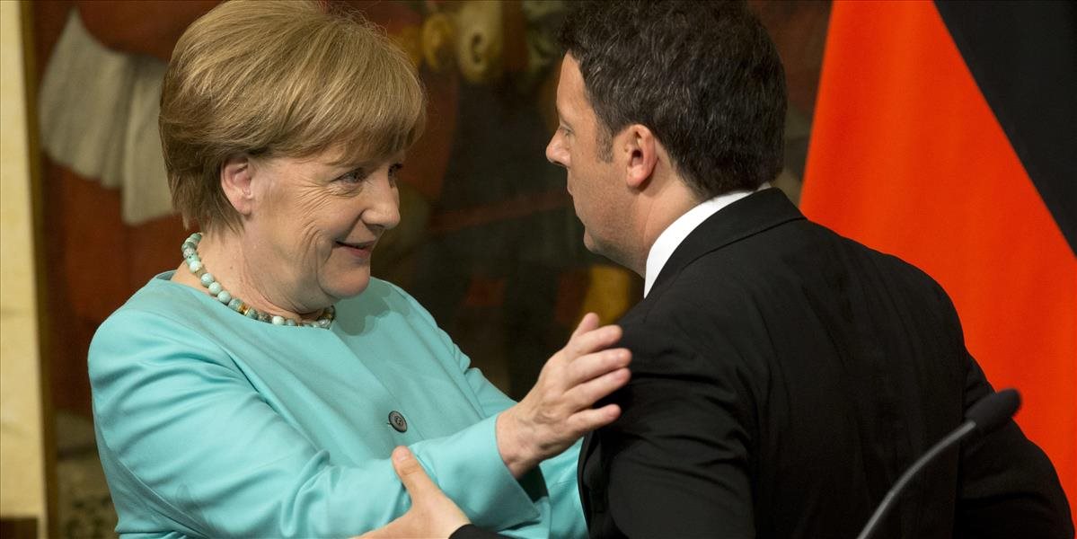 Merkelová Renzimu: Urobíme všetko pre to, aby sa nezatvárali hranice v Schengene
