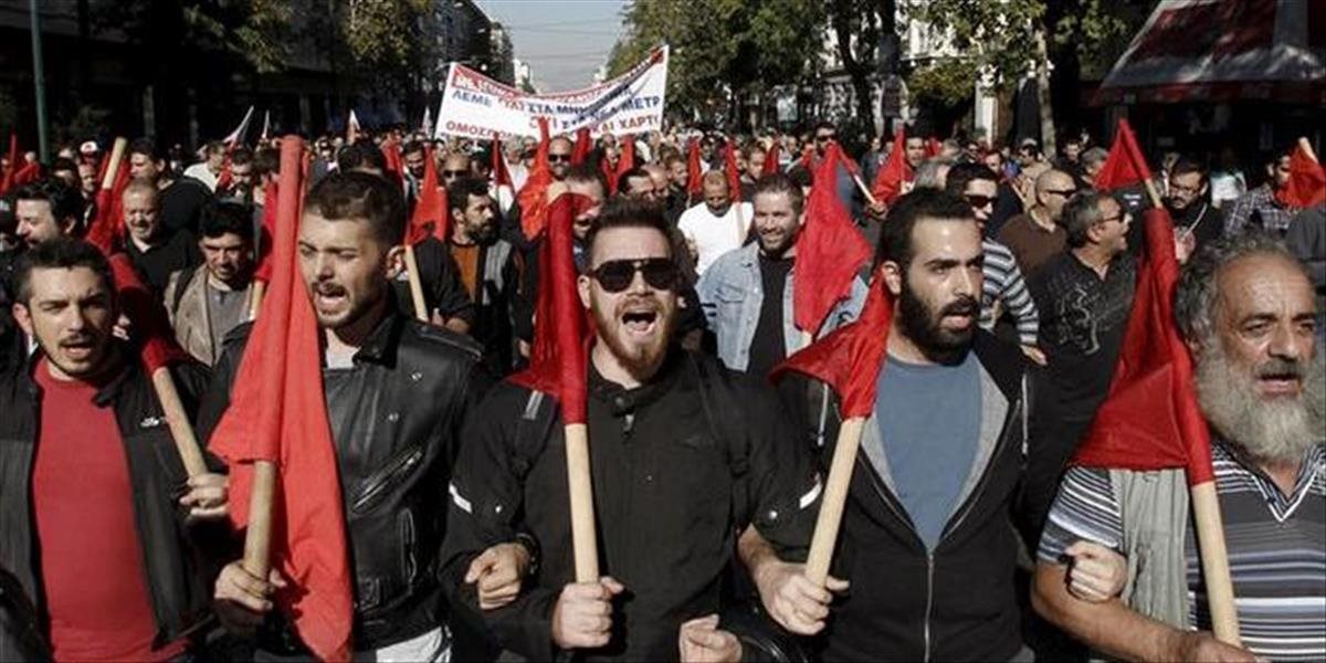 Grécki odborári ohlásili rozsiahle štrajky proti úspornému programu