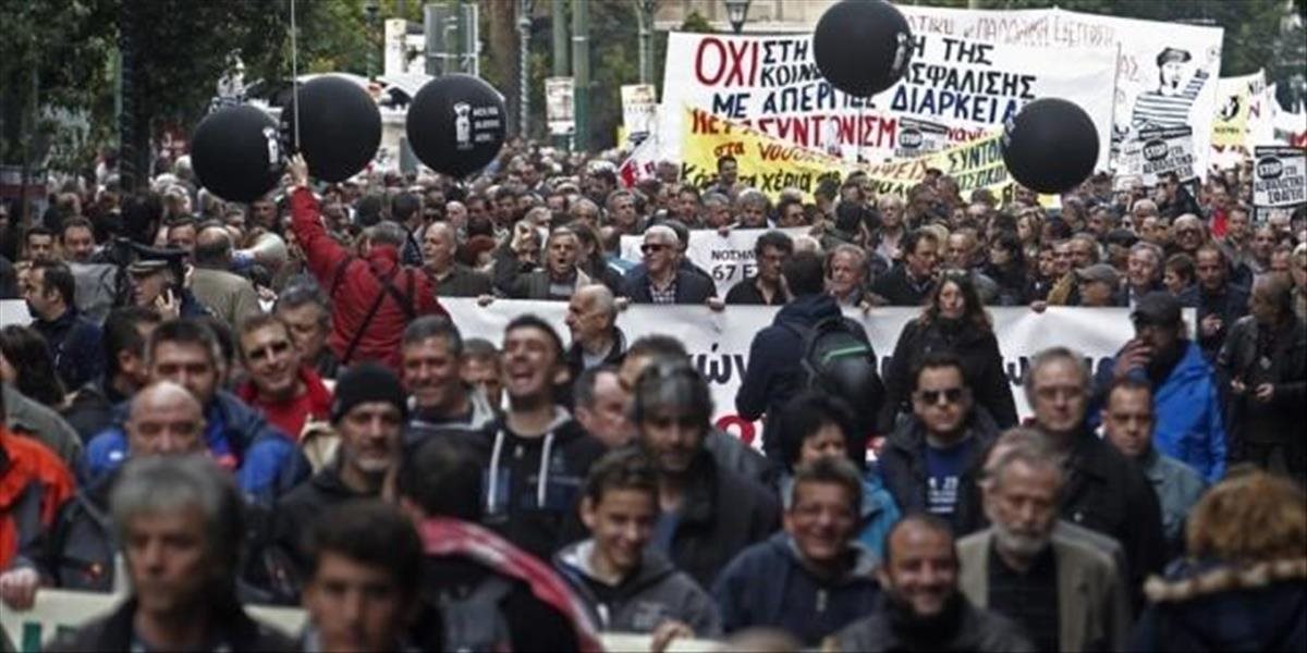 Grécki odborári začali 48-hodinový generálny štrajk