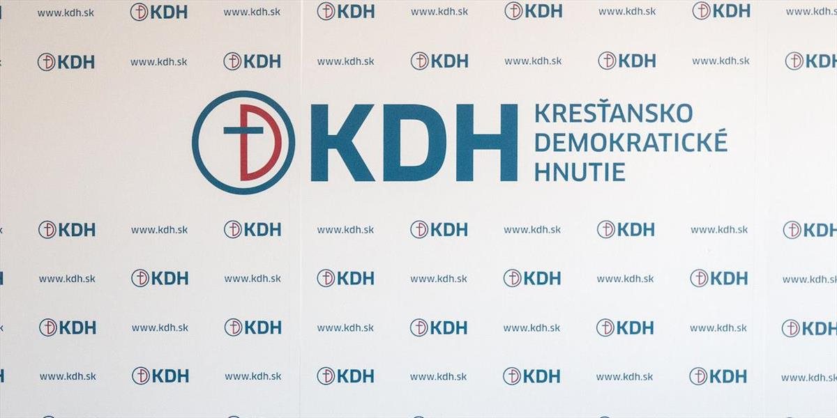 O post predsedu KDH majú záujem zatiaľ traja kandidáti, môže ich byť viac
