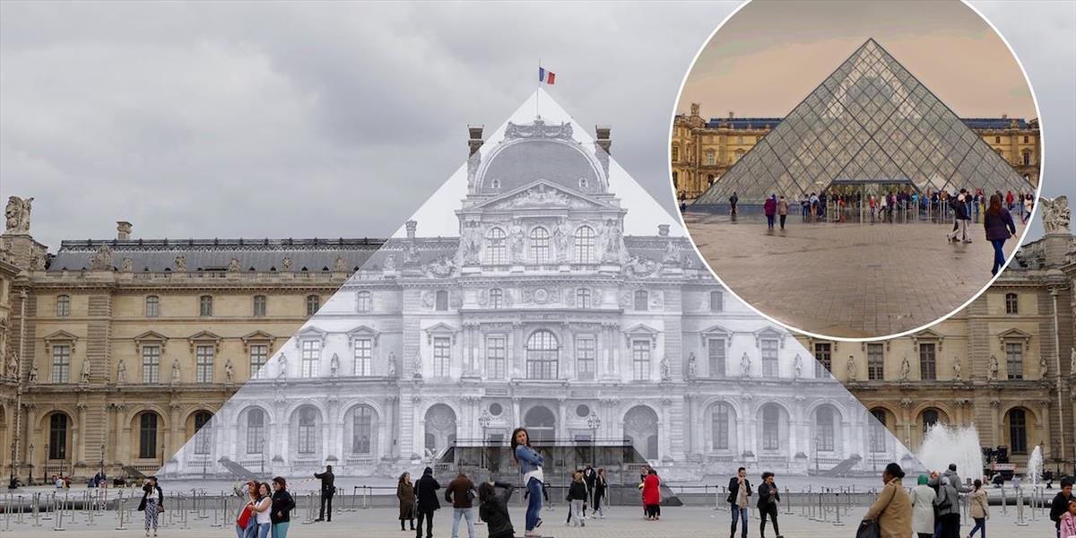FOTO a VIDEO Francúzsky umelec využil optický klam: Nechal zmiznúť pyramídu v Louvri