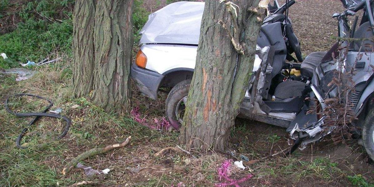 Tragická nehoda medzi obcami Moravské Lieskové a Bzince pod Javorinou: Vodič neprežil náraz do stromu