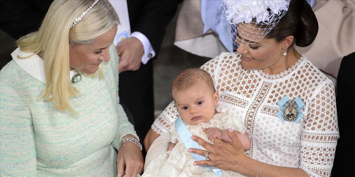 FOTO Korunná princezná Švédska pokrstila najmenšieho kráľovského potomka