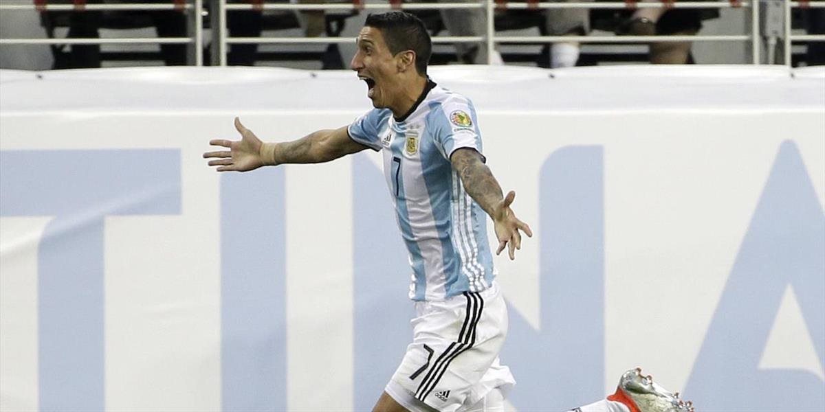 Argentína zdolala Čile 2:1, Di Maria venoval gól zosnulej babke