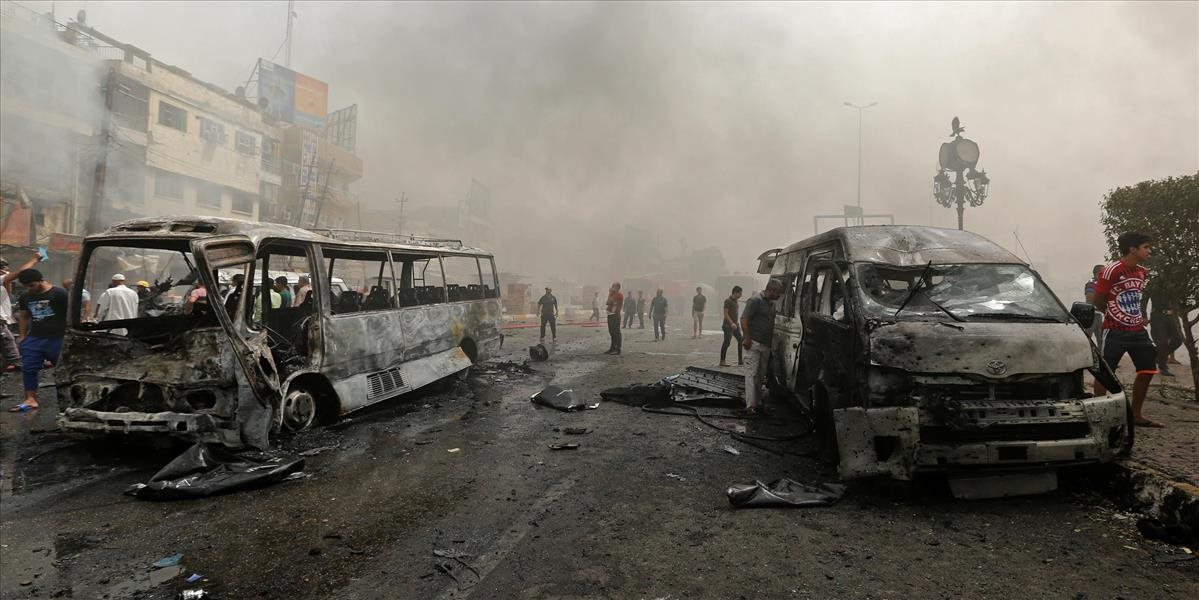 Dva bombové útoky v irackom Bagdade a Tádží zabili desiatky ľudí