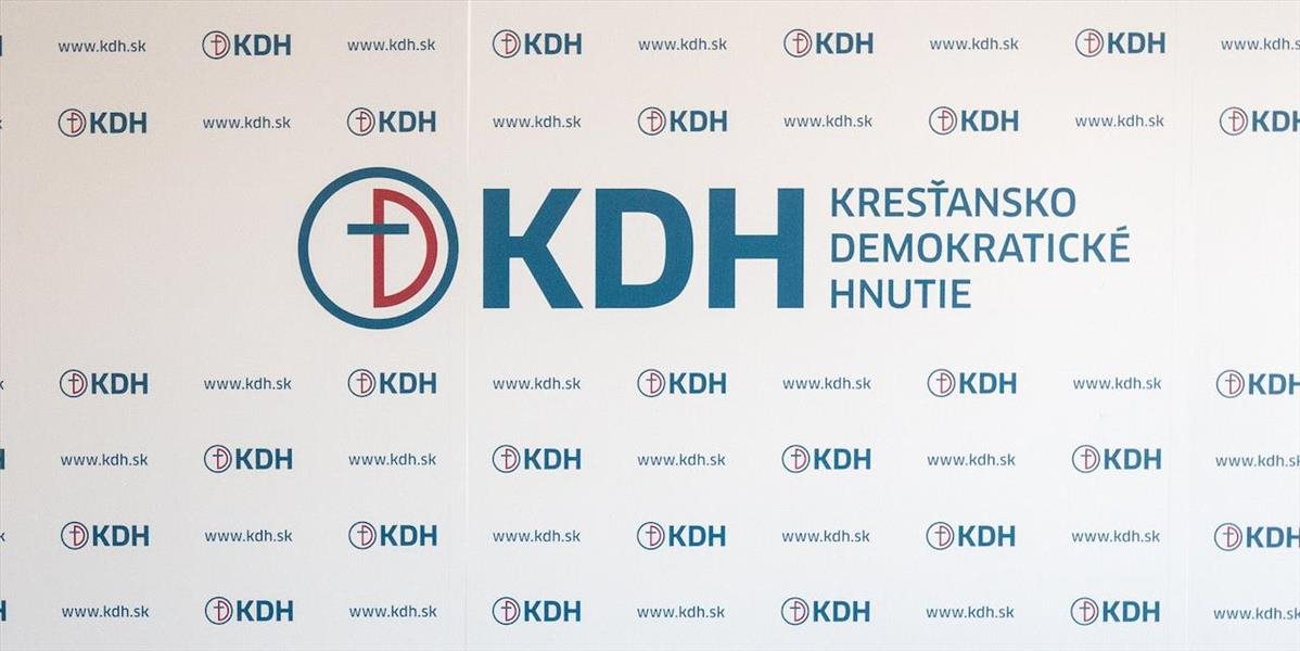 KDH bude vyberať nového predsedu za zatvorenými dverami
