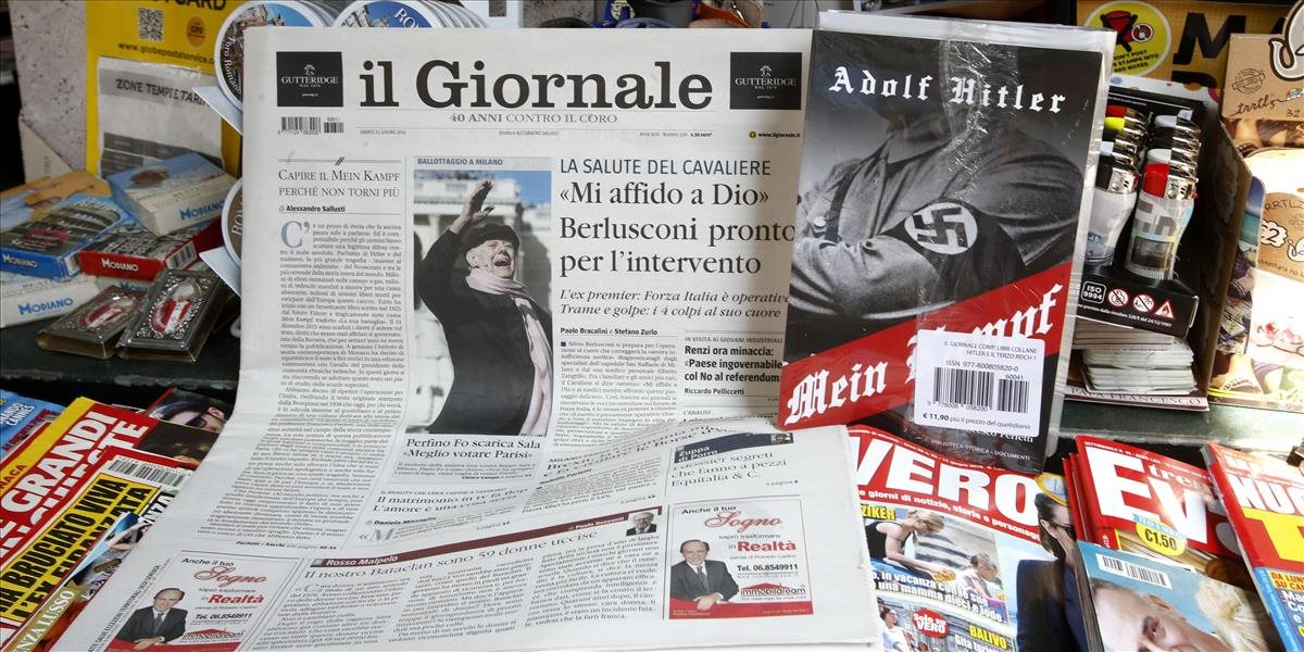 Rozruch v Taliansku! Konzervatívny denník ponúkol ako prílohu Hitlerov Mein Kampf