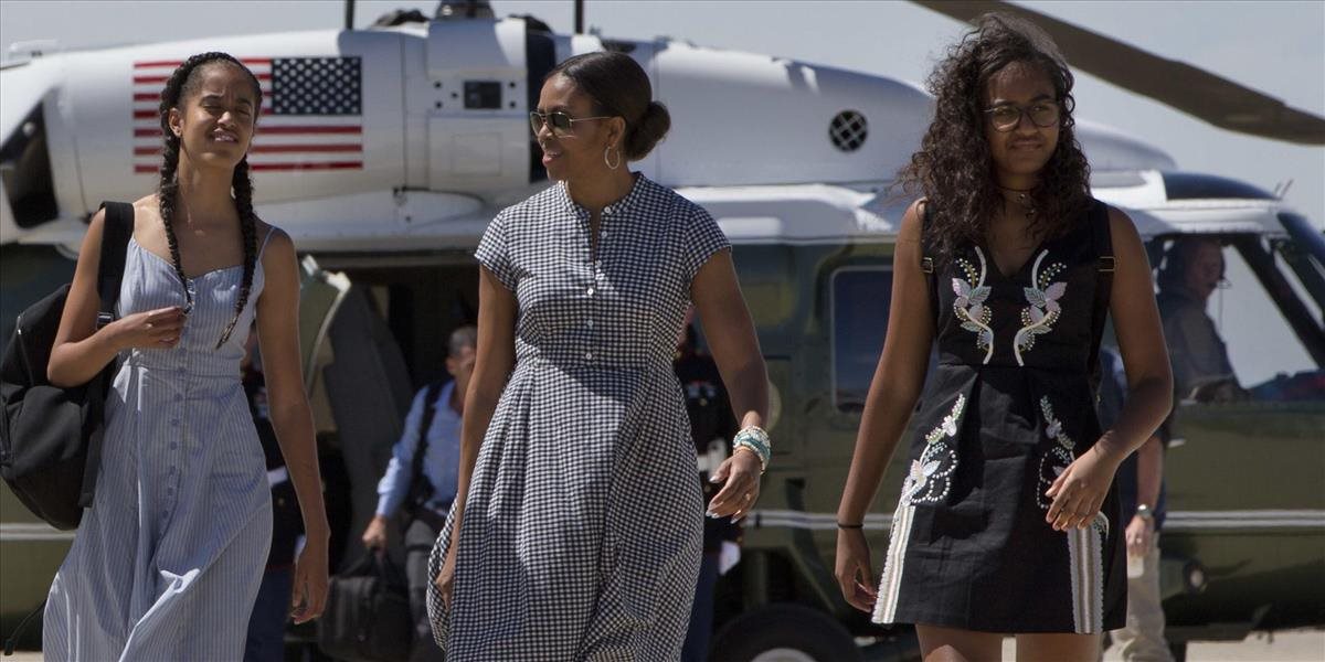 Michelle Obamová s dcérami mieria do Afriky