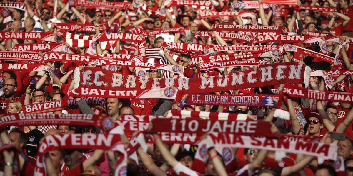 Bayern s pokutou 45-tisíc eur za nešportové správanie fanúšikov