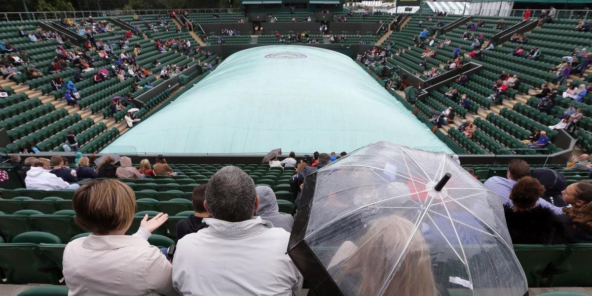 Wimbledon: V Londýne prší, nehrá sa