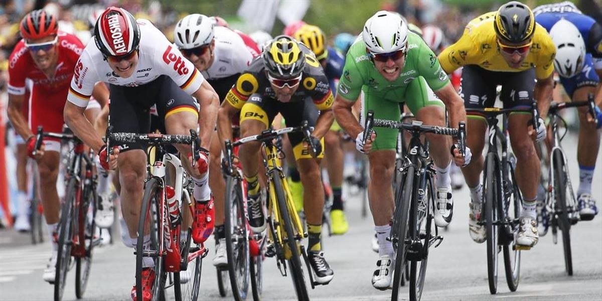 VIDEO Tour de France: Cavendishov triumf v 3. etape, Sagan tesne štvrtý, stále so žltým dresom