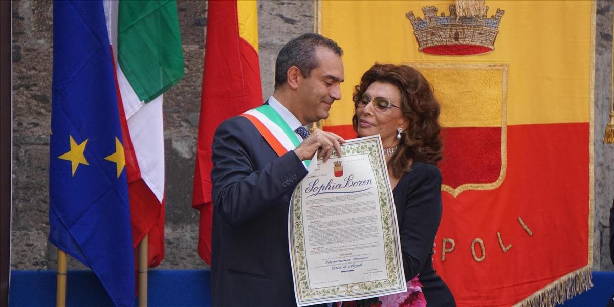 Sophia Loren sa stala čestnou občiankou Neapola