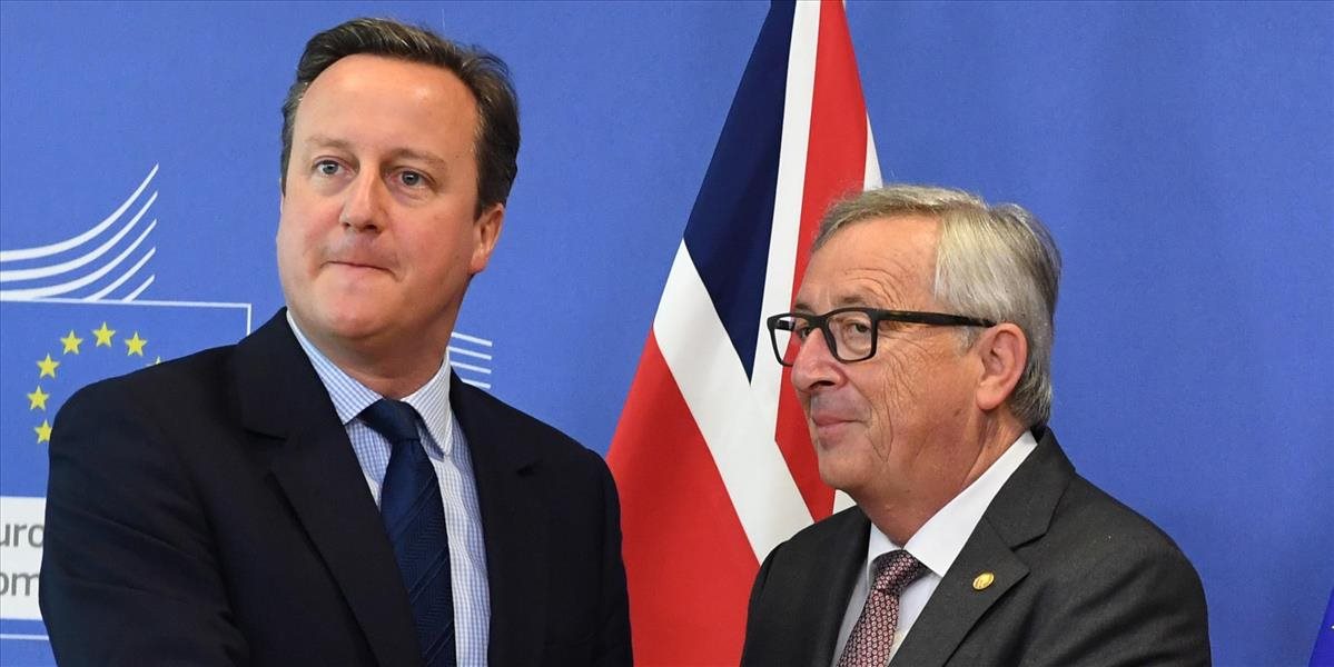 Juncker vyjadril odstupujúcemu britskému premiérovi Cameronovi uznanie, bude mu chýbať