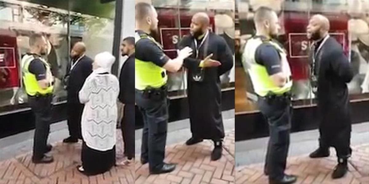 VIDEO Toto sa deje v Európe: Moslimský kazateľ kričí po policajtovi, že sa ho nebojí