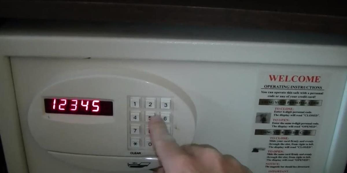 VIDEO, ktoré slúži ako varovanie: Takto sa dá otvoriť sejf v hotelovej izbe