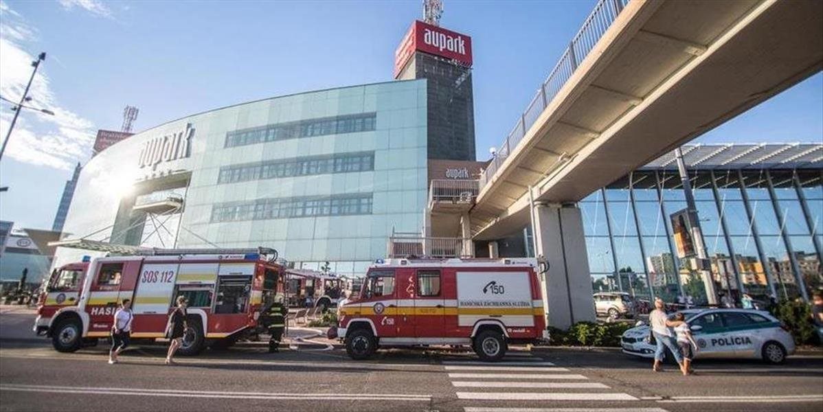 Požiar v bratislavskom nákupnom centre Aupark spôsobila technická porucha