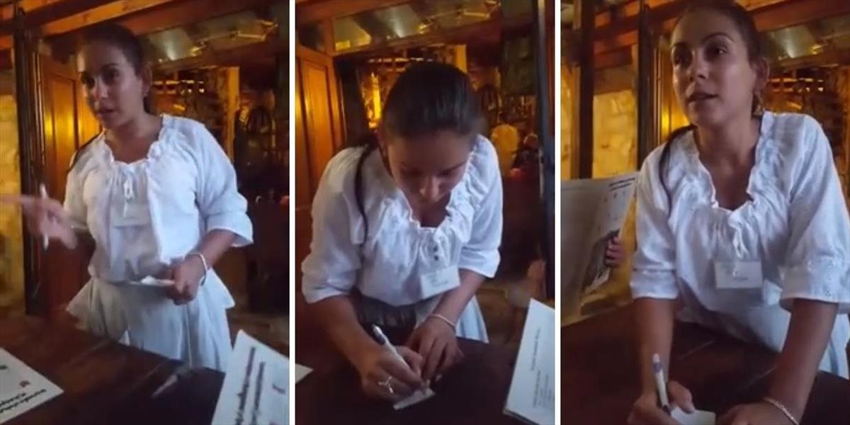 VIDEO Drzá čašníčka v reštaurácii v Štúrove je hitom internetu!