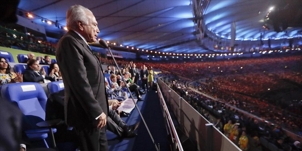 Brazílsky prezident Temer nepríde na záverečný ceremoniál, naposledy ho vypískali
