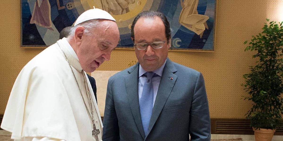 Francúzsky prezident Hollande navštívil pápeža Františka