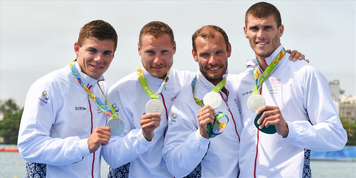 OH2016: Štvrtá medaila! Slovenský štvorkajak získal striebro na 1000 m