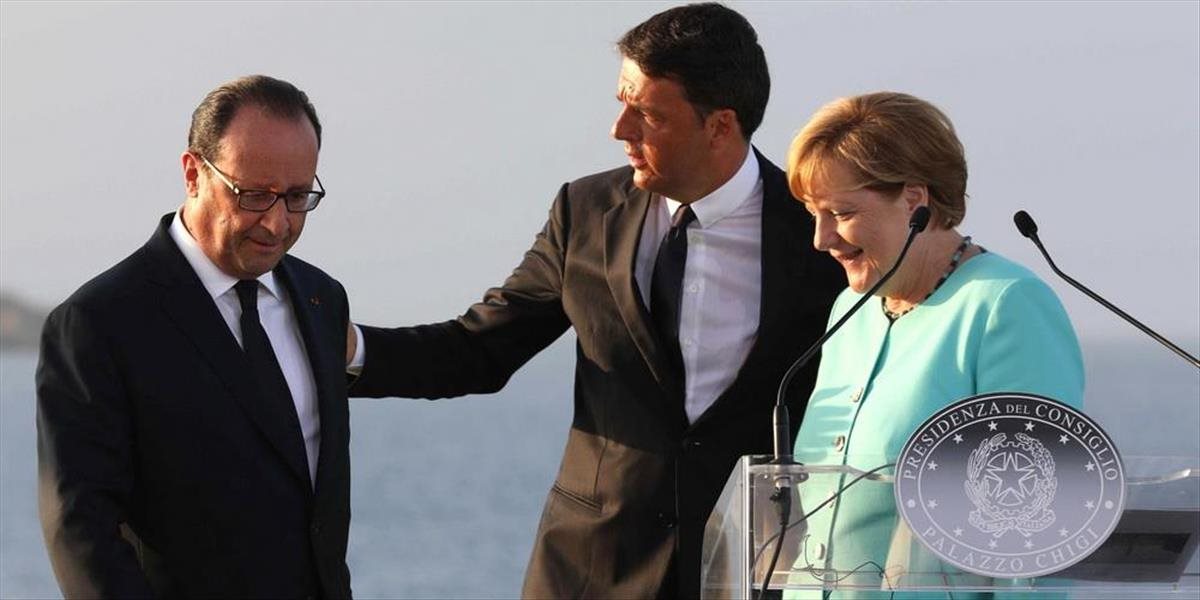 Merkelová, Hollande a Renzi sú za zintenzívnenie spolupráce v sfére obrany