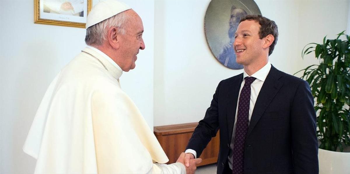 VIDEO Pápež sa stretol so zakladateľom Facebooku Markom Zuckerbergom