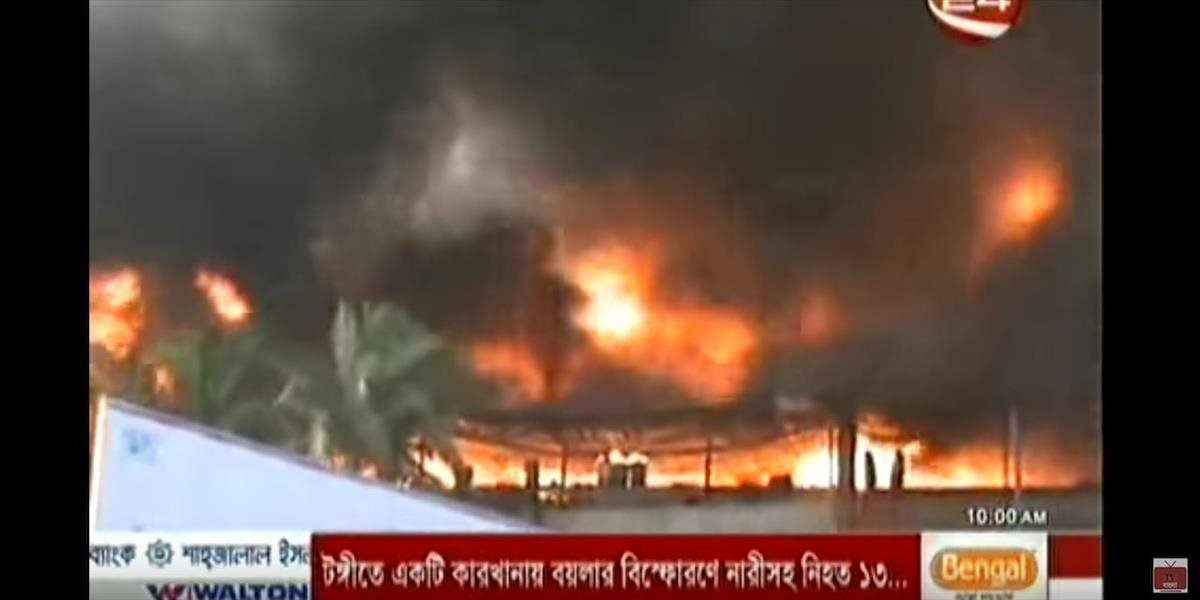 VIDEO Výbuch v bangladéšskej továrni na obaly cigariet: Po mohutnom požiari hlásia 14 mŕtvych