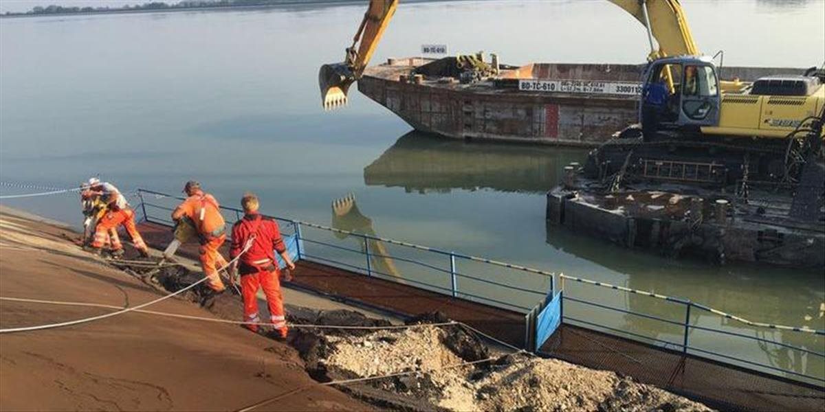 Vodohospodári opravili pri Vojke poškodený breh Dunaja, ktorú spôsobila loď Anesha