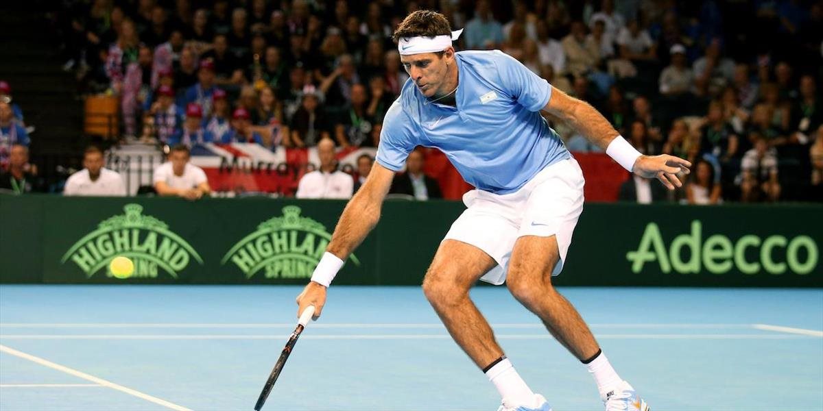 Davis Cup: Del Potro zdolal po dráme Murrayho a poslal do vedenia Argentínu