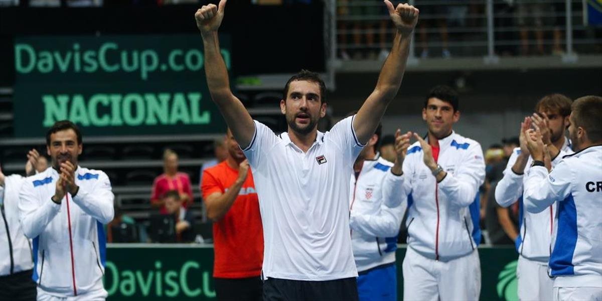 Davis Cup: Chorváti najmä zásluhou Čiliča po 11 rokoch opäť do finále