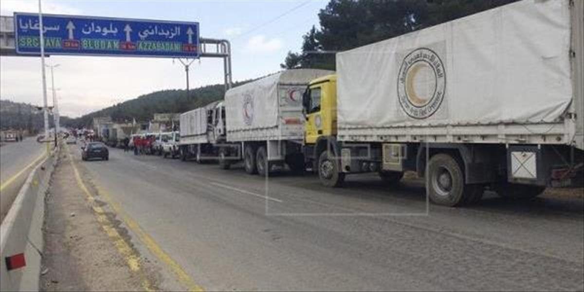 Konvoj OSN sa už opäť pohyboval Sýriou, doviezol pomoc na predmestie Damasku
