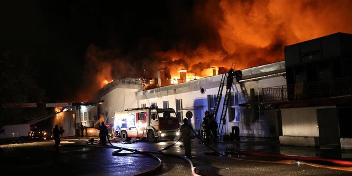 VIDEO Tragédia v Moskve: Pri veľkom požiari zahynulo osem hasičov