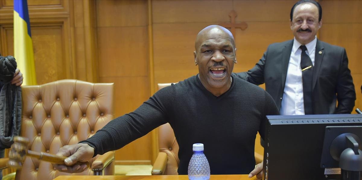 Bývalý boxer Mike Tyson navštívil rumunský parlament
