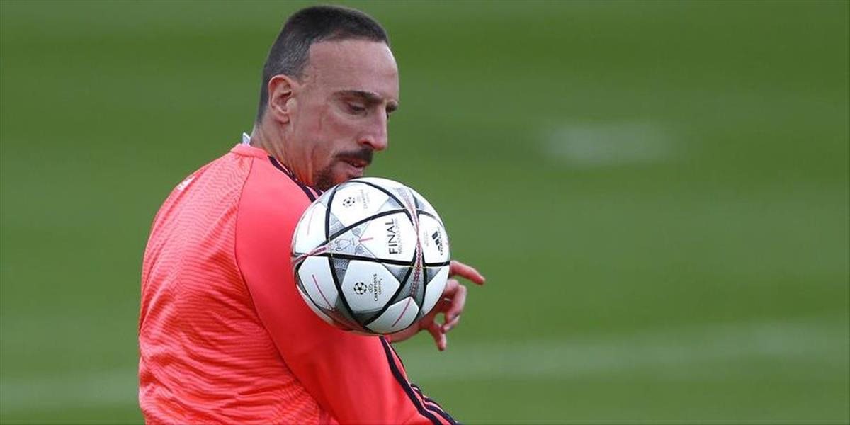 Francúz Ribéry vynechá pre svalové zranenie zápas s Frankfurtom