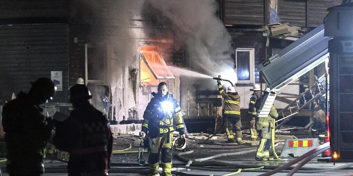 V Štokholme hasili utečenecké centrum, ktoré zrejme niekto podpálil