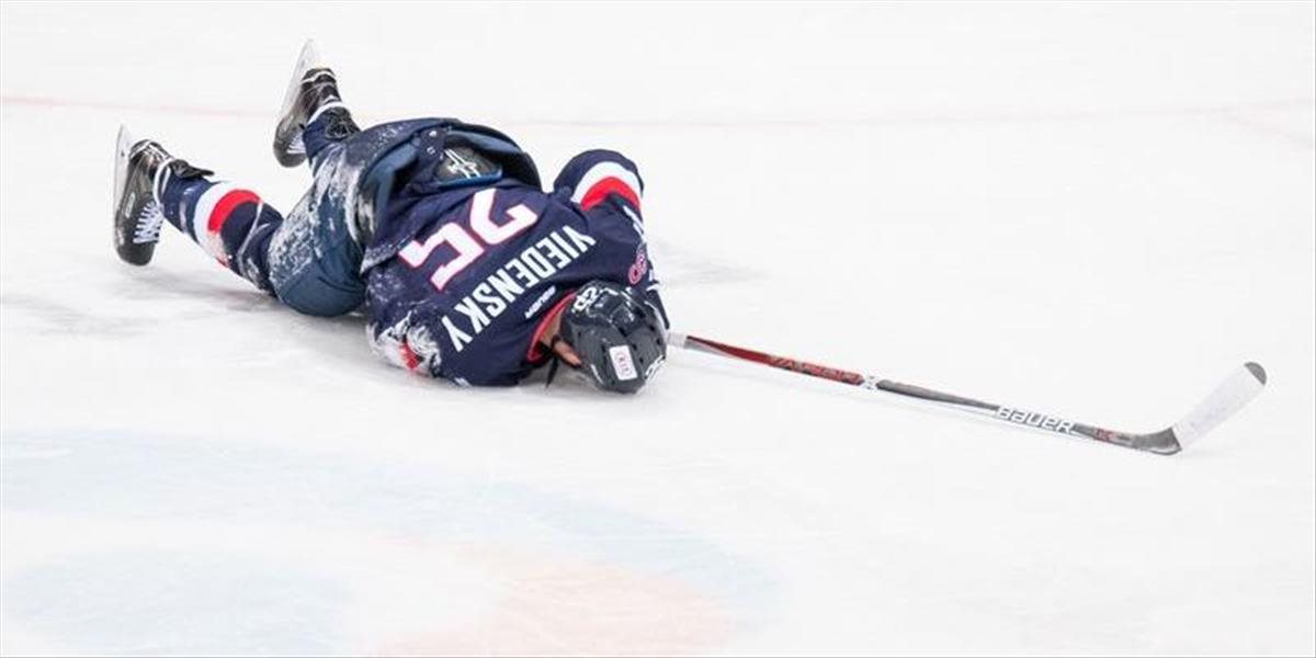KHL: Útočník Viedenský čaká na operáciu kolena, niekoľko mesiacov si nezahrá