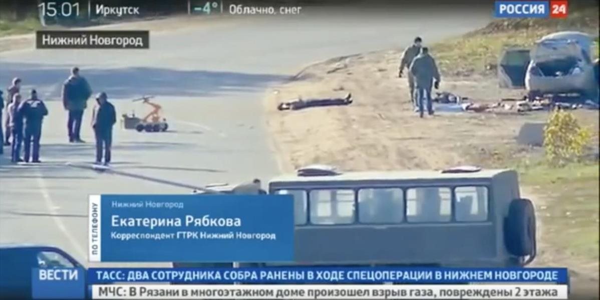 VIDEO Prestrelka v Rusku: Polícia zabila dvoch teroristov a v ich aute našla bombu!