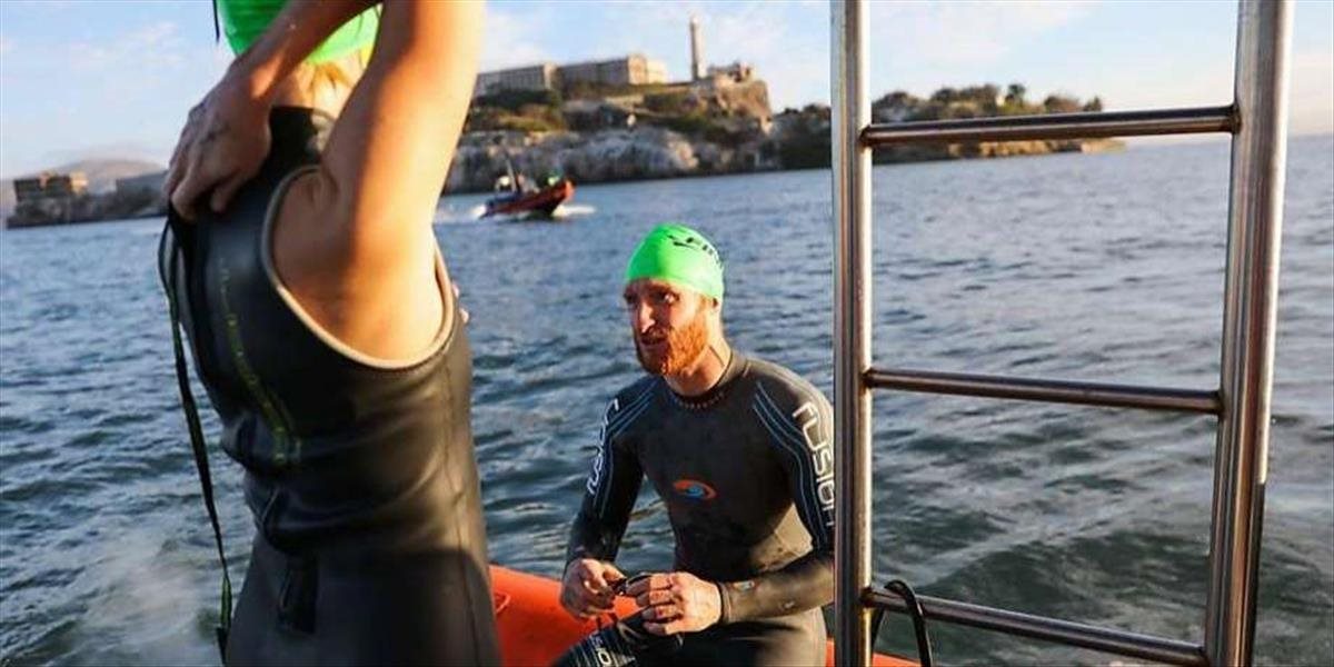 VIDEO Nevidiaci šampión z Ria preplával od Alcatrazu k pobrežiu