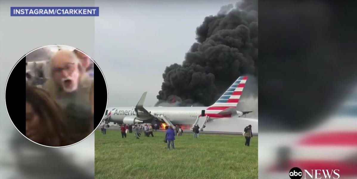 VIDEO Na letisku v Chicagu horel boeing: Ľudia prepadli úplnej panike, zranilo sa 21 pasažierov