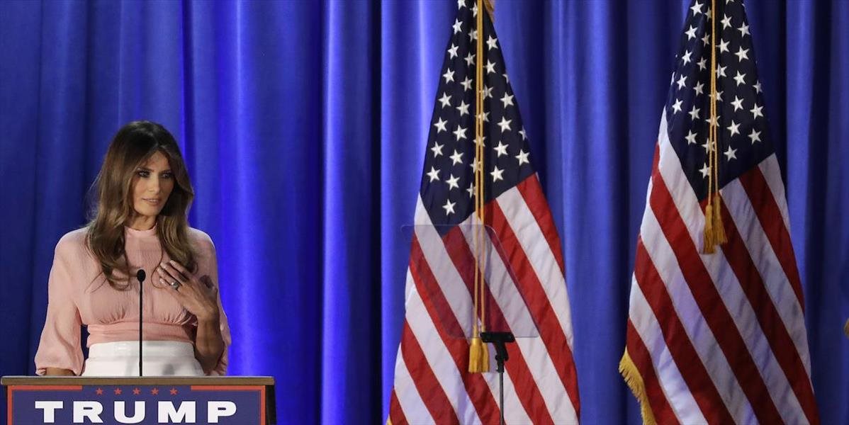 Melanie Trumpová: Donald Trump chce pomôcť vyriešiť problémy Ameriky