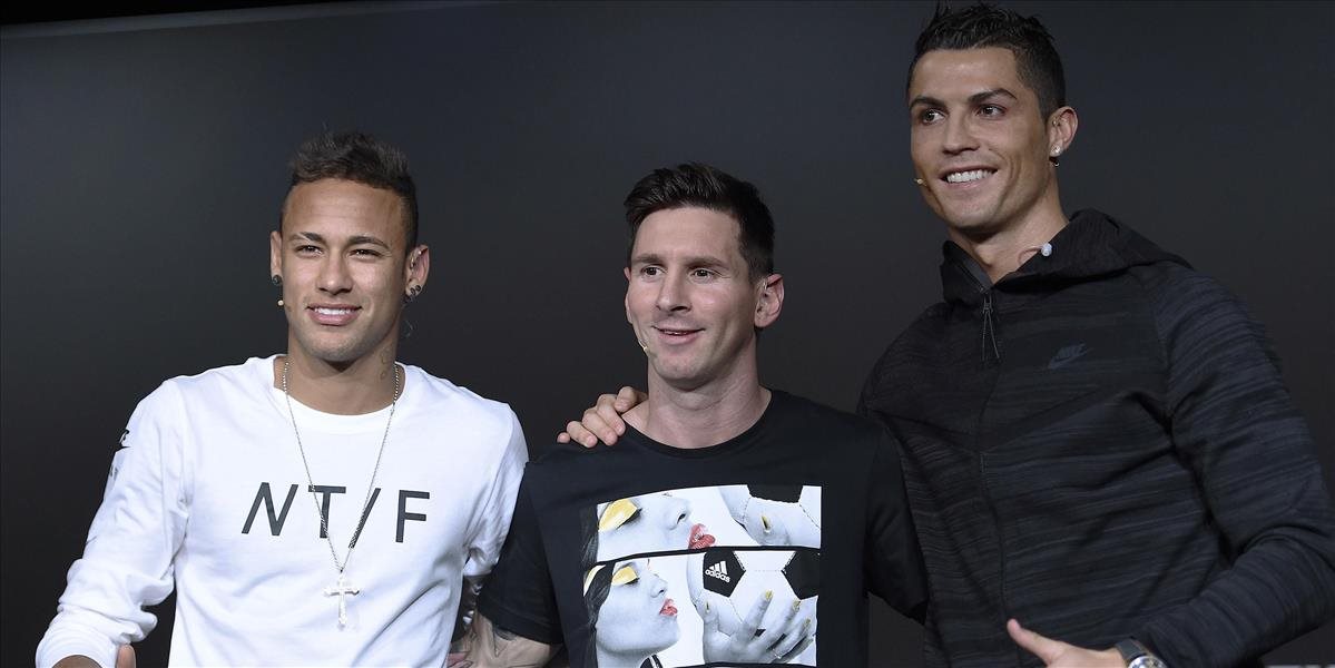 Messi, Ronaldo aj Neymar sú nominovaní na hráča roka FIFA
