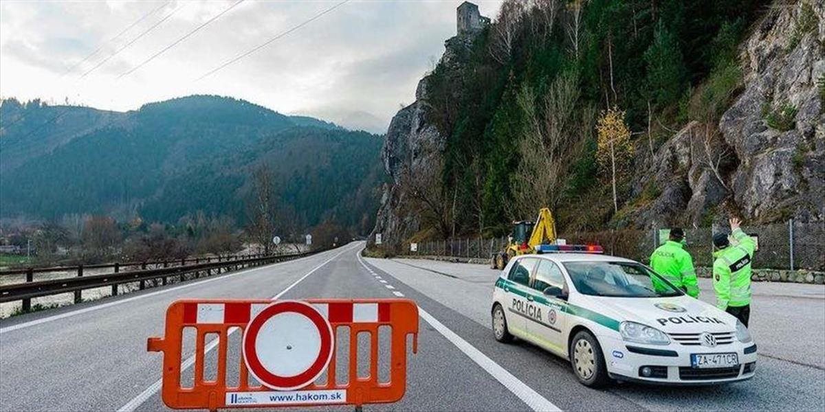 Polícia upozorňuje na dopravné obmedzenie na ceste I/18 v smere Strečno – Dubná Skala